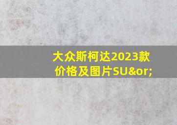 大众斯柯达2023款价格及图片SU∨