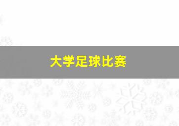 大学足球比赛