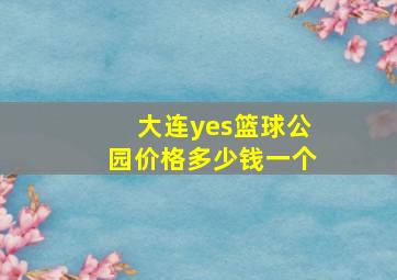 大连yes篮球公园价格多少钱一个