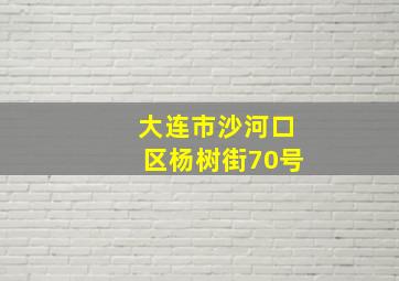 大连市沙河口区杨树街70号