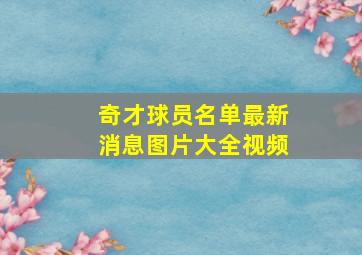 奇才球员名单最新消息图片大全视频