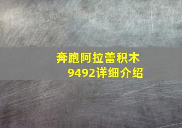 奔跑阿拉蕾积木9492详细介绍