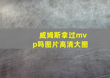 威姆斯拿过mvp吗图片高清大图