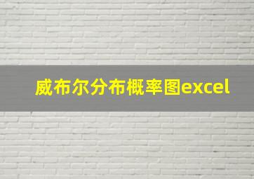 威布尔分布概率图excel