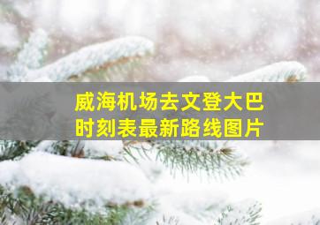 威海机场去文登大巴时刻表最新路线图片