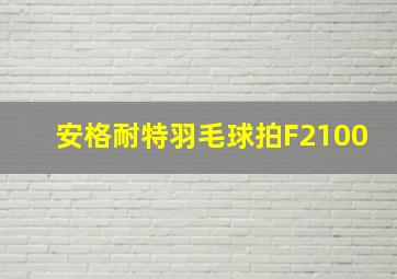 安格耐特羽毛球拍F2100