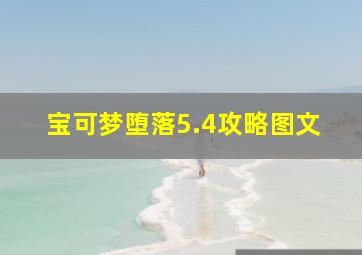 宝可梦堕落5.4攻略图文