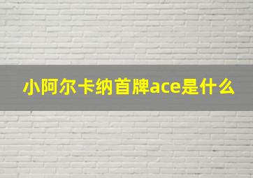 小阿尔卡纳首牌ace是什么