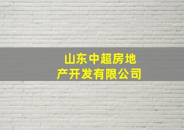 山东中超房地产开发有限公司