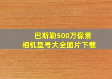 巴斯勒500万像素相机型号大全图片下载