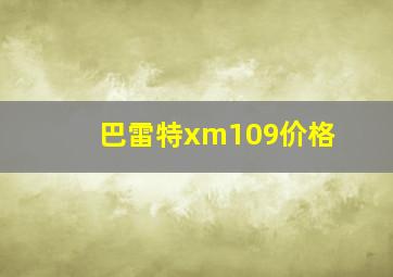 巴雷特xm109价格