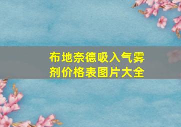 布地奈德吸入气雾剂价格表图片大全