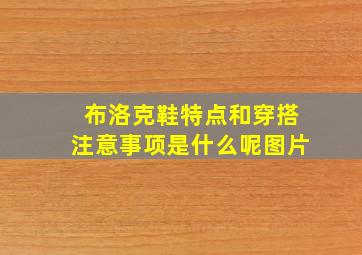 布洛克鞋特点和穿搭注意事项是什么呢图片