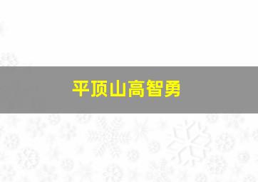 平顶山高智勇