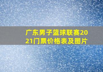 广东男子篮球联赛2021门票价格表及图片