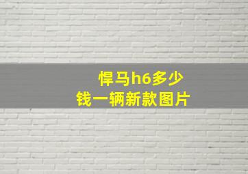 悍马h6多少钱一辆新款图片