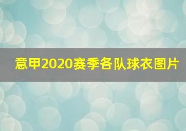 意甲2020赛季各队球衣图片