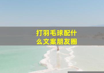 打羽毛球配什么文案朋友圈