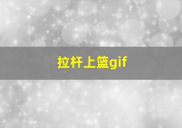 拉杆上篮gif