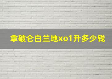 拿破仑白兰地xo1升多少钱