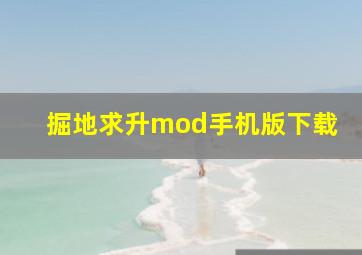 掘地求升mod手机版下载