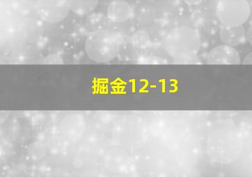 掘金12-13