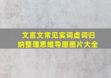 文言文常见实词虚词归纳整理思维导图图片大全