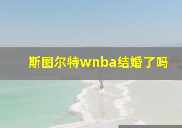 斯图尔特wnba结婚了吗