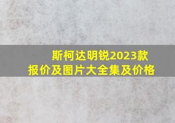 斯柯达明锐2023款报价及图片大全集及价格