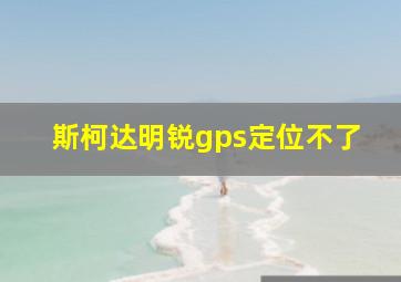 斯柯达明锐gps定位不了