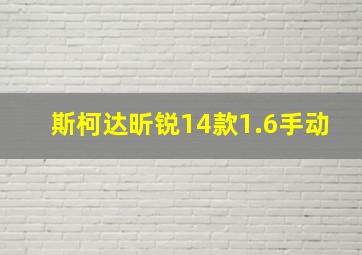 斯柯达昕锐14款1.6手动