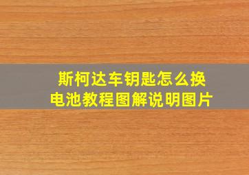 斯柯达车钥匙怎么换电池教程图解说明图片