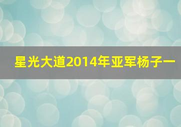 星光大道2014年亚军杨子一