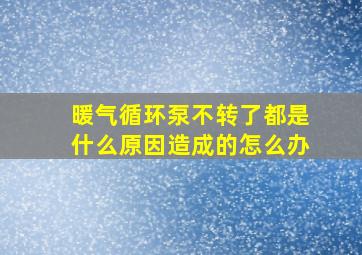 暖气循环泵不转了都是什么原因造成的怎么办