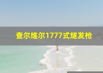 查尔维尔1777式燧发枪