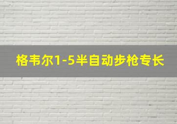 格韦尔1-5半自动步枪专长