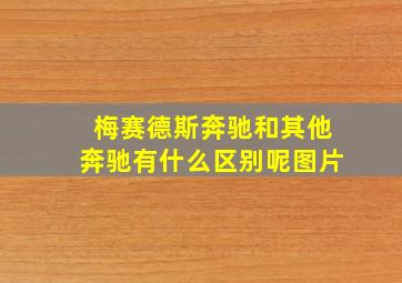 梅赛德斯奔驰和其他奔驰有什么区别呢图片