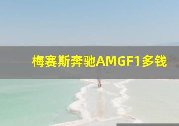 梅赛斯奔驰AMGF1多钱