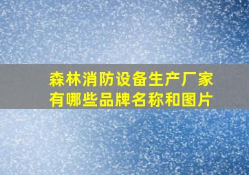 森林消防设备生产厂家有哪些品牌名称和图片