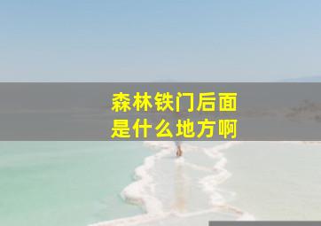 森林铁门后面是什么地方啊