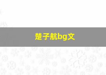 楚子航bg文