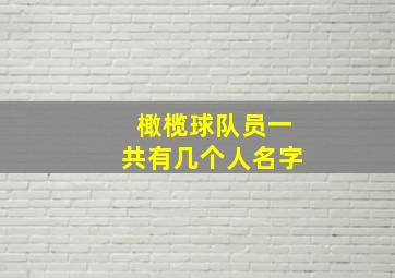 橄榄球队员一共有几个人名字