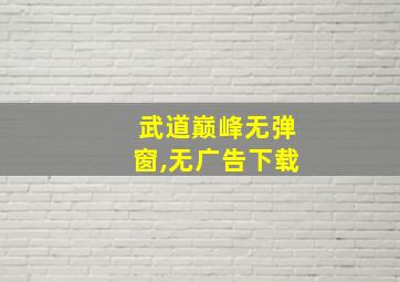 武道巅峰无弹窗,无广告下载