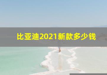 比亚迪2021新款多少钱