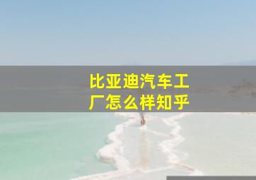 比亚迪汽车工厂怎么样知乎