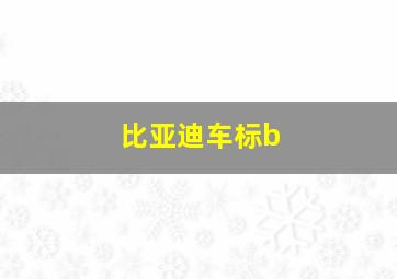 比亚迪车标b