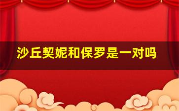 沙丘契妮和保罗是一对吗