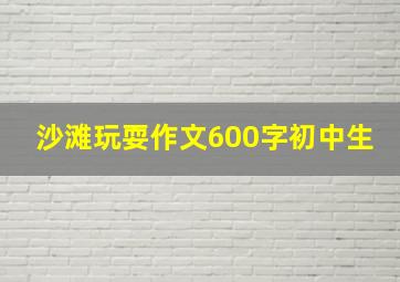 沙滩玩耍作文600字初中生