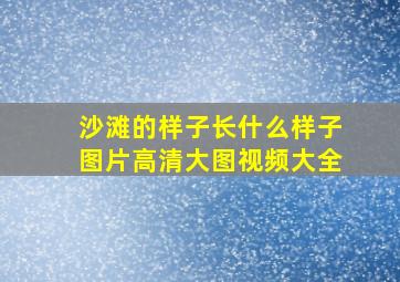 沙滩的样子长什么样子图片高清大图视频大全