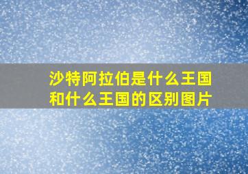 沙特阿拉伯是什么王国和什么王国的区别图片